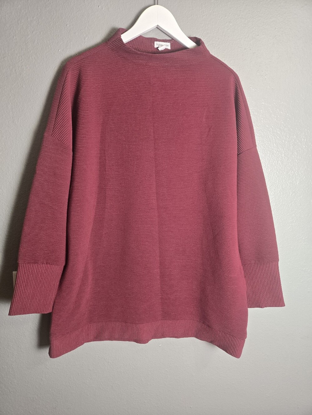 Tribal Maroon Oversized Sweater Dress Size Small